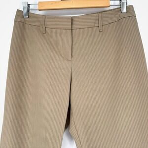 Jacob Pinstripe Pants Womens Size 5/6 Tan Y2K Old Money 90s Minimalist Preppy